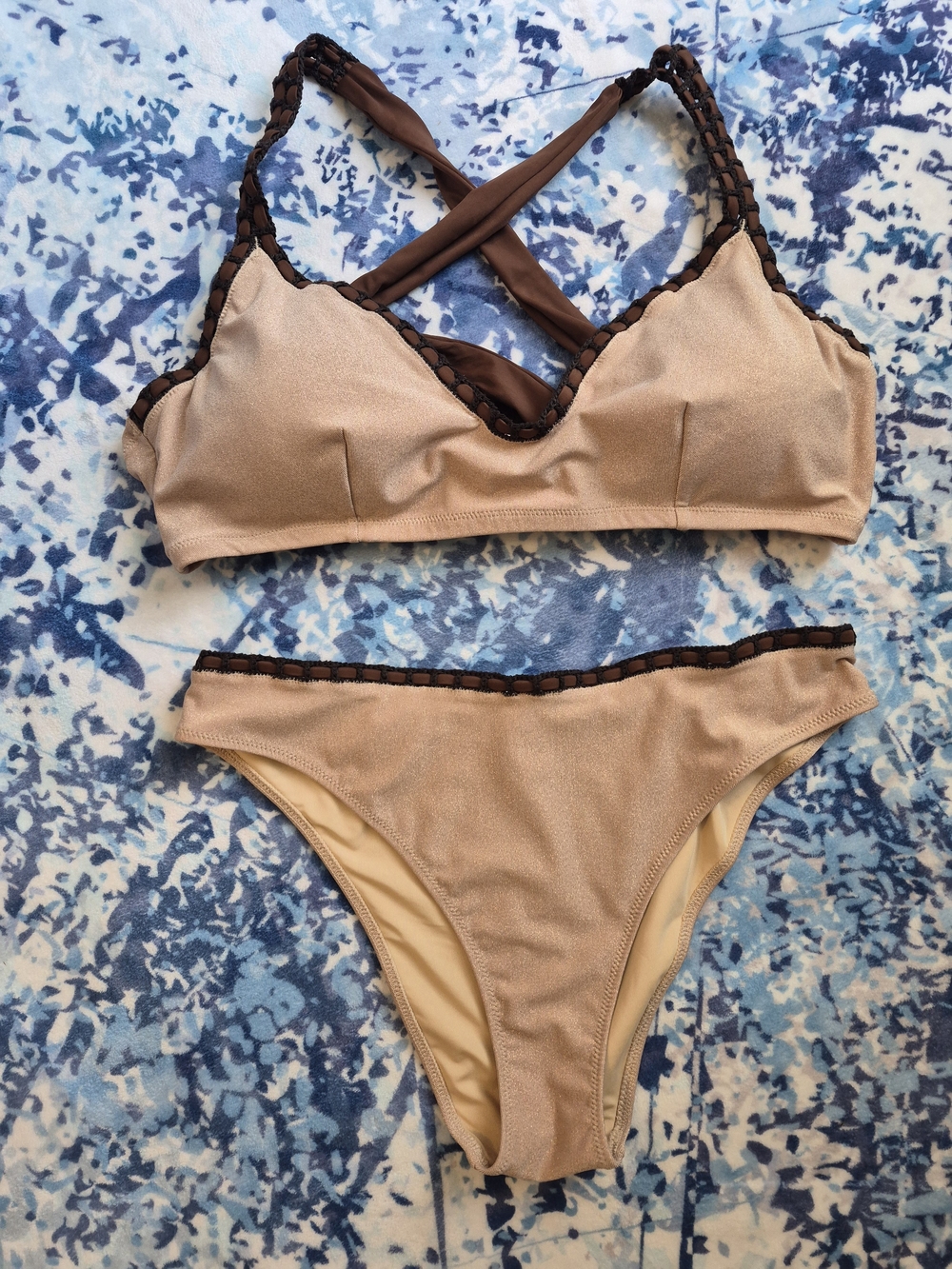 aerie Cheeky Bikini With Crochet Trim
